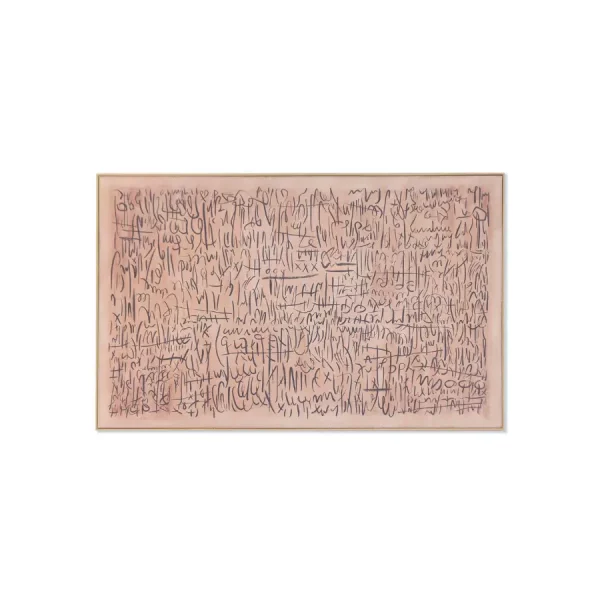 CUADRO LINO PS 160 x 4 x 100 CM ENMARCADO NATURAL Este elegante cuadro decorativo en lino destaca por su diseño abstracto de inspiración artística, donde trazos y líneas expresivas crean una composición moderna llena de movimiento y personalidad.