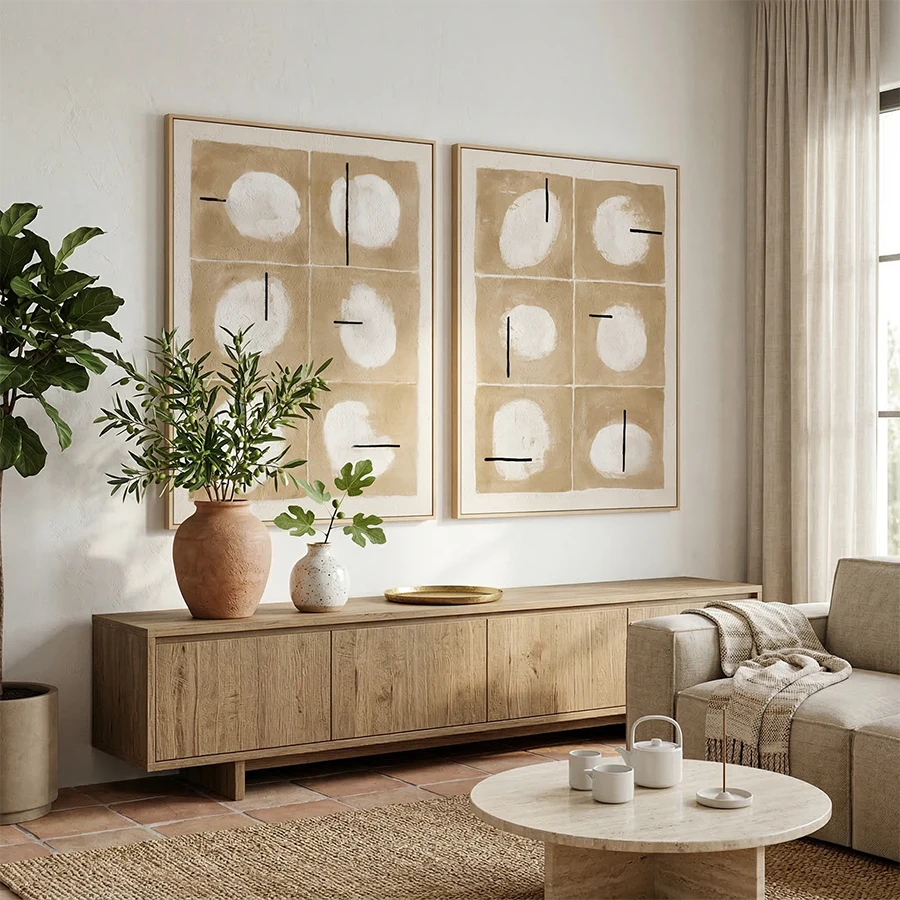 SET 2 CUADROS MODERNO RELIEVE