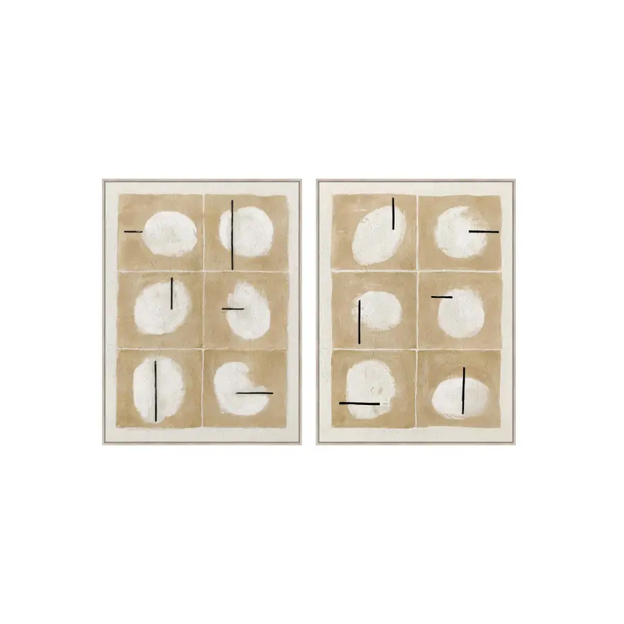 SET 2 CUADROS MODERNO RELIEVE