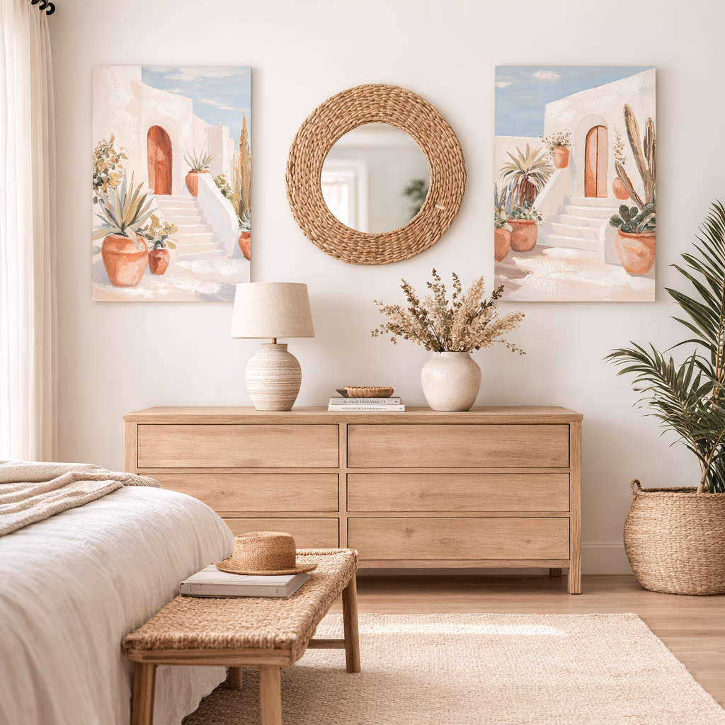 SET 2 CUADROS PUEBLO