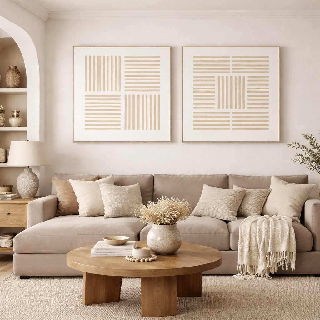 SET 2 CUADROS LÍNEAS 3D