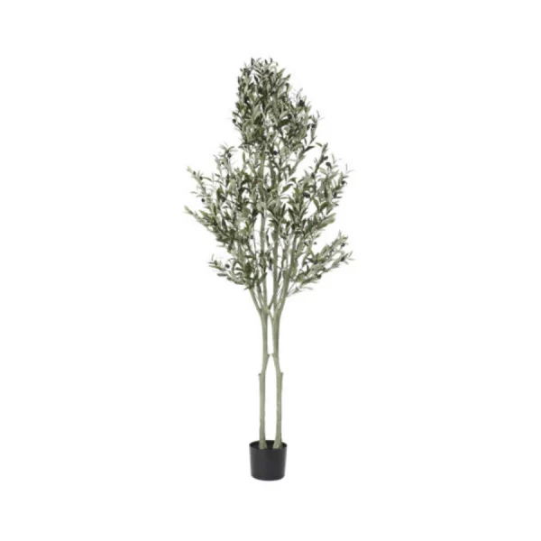 Olivo verde de hojas realistas. Planta artificial de La Casa de Carmen