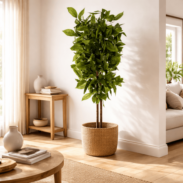 Mango verde de hojas realistas. Planta artificial de La Casa de Carmen