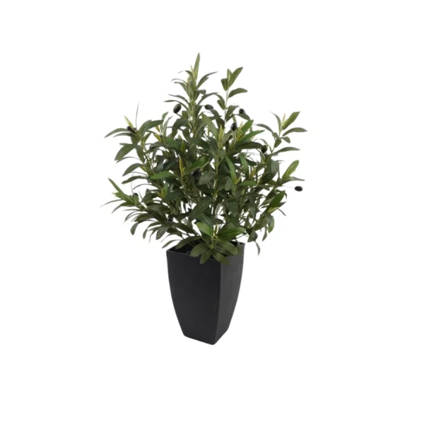 Olivo verde MEDIANO de hojas realistas. Planta artificial de La Casa de Carmen