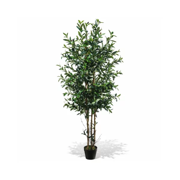 Olivo verde de hojas realistas. Planta artificial de La Casa de Carmen