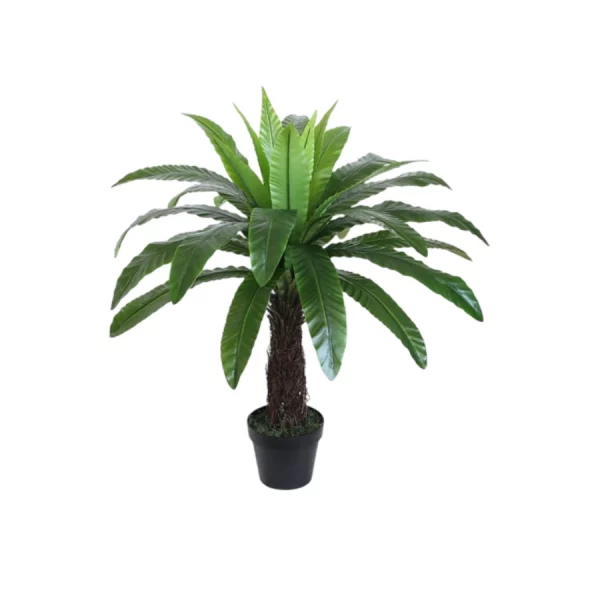 helecho nido de ave verde de hojas realistas. Planta artificial de La Casa de Carmen