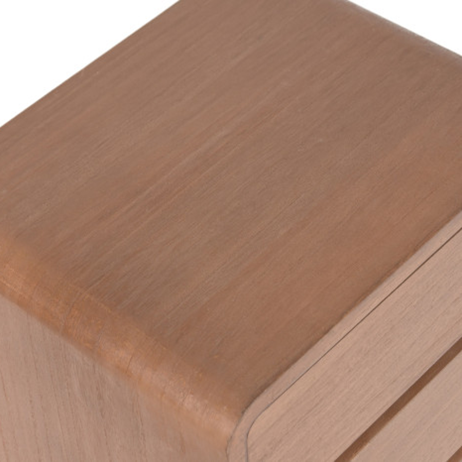 MESITA NOCHE PAULOWNIA 3 CAJONES