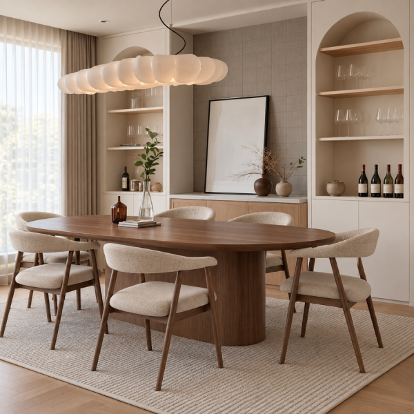 comedor con Silla de comedor M&oacute;naco beige y marr&oacute;n &ndash; Pack de 2