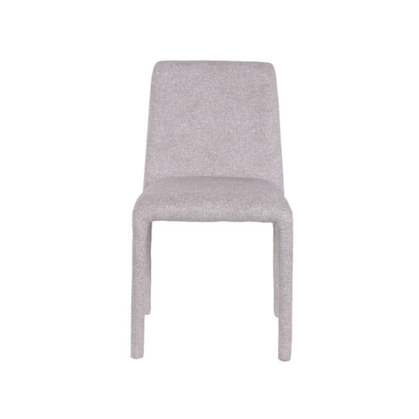 Pack de 2 sillas de comedor Mil&aacute;n Beige tapizadas con estructura met&aacute;lica &ndash; La Casa de Carmen