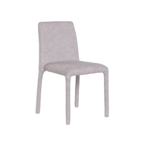 Pack de 2 sillas de comedor Mil&aacute;n Beige tapizadas con estructura met&aacute;lica &ndash; La Casa de Carmen