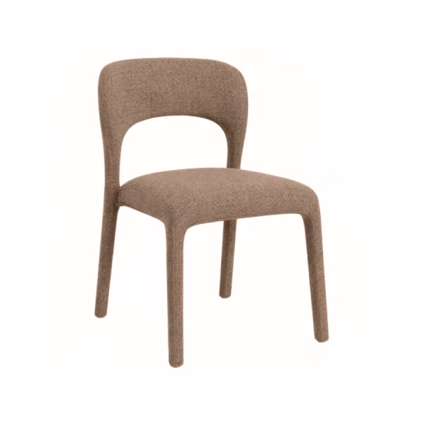 Pack de 2 sillas de comedor Verona Terracota con respaldo curvado y abertura &ndash; La Casa de Carmen