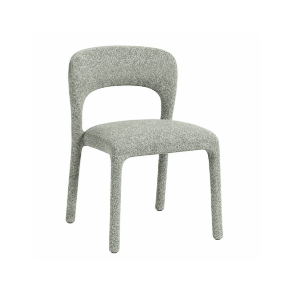 Pack de 2 sillas de comedor Verona Verde con respaldo curvado y abertura &ndash; La Casa de Carmen