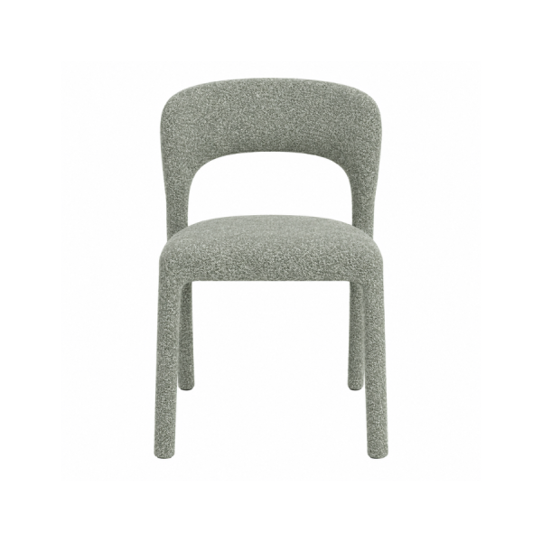 Pack de 2 sillas de comedor Verona Verde con respaldo curvado y abertura &ndash; La Casa de Carmen