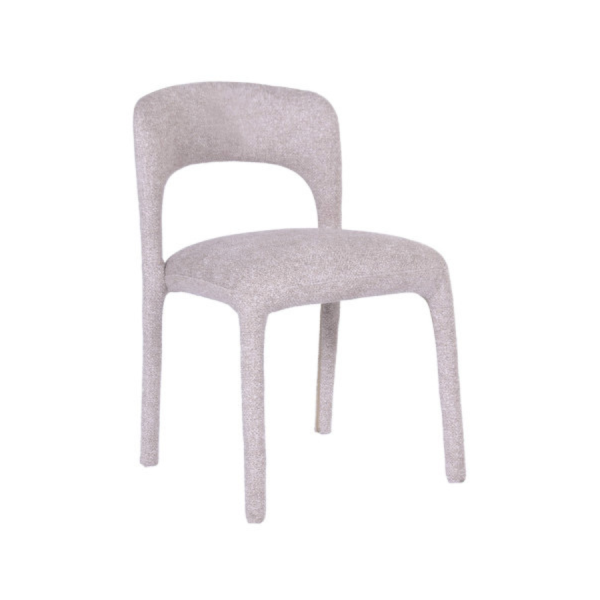Pack de 2 sillas de comedor Verona Beige con respaldo curvado y abertura &ndash; La Casa de Carmen